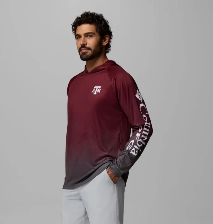Felpa con cappuccio da uomo PFG Super Terminal Tackle™ – Texas A&M Felpa con cappuccio da uomo PFG Super Terminal Tackle™ – Texas A&M