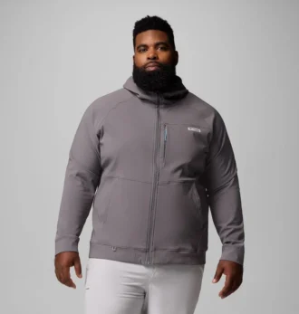Felpa con cappuccio e zip integrale Hydroforce™ da uomo – Taglia grande