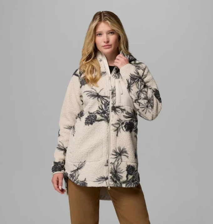 Felpa con cappuccio e zip integrale Women Winter Warmth™ Printed Felpa con cappuccio e zip integrale Women Winter Warmth™ Printed