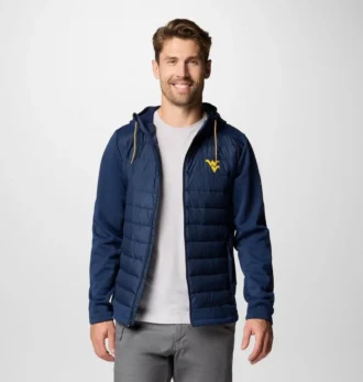 Felpa con cappuccio ibrida Collegiate Out-Shield™ da uomo – West Virginia