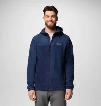 Felpa con cappuccio in pile con zip integrale Steens Mountain da uomo