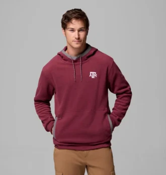 Felpa con cappuccio in pile da uomo Collegiate Flanker™ – Texas A&M