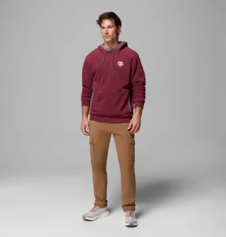 Felpa con cappuccio in pile da uomo Collegiate Flanker™ – Texas A&M