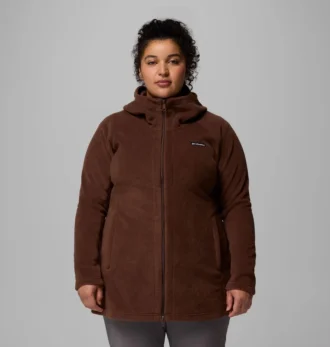 Felpa con cappuccio lunga in pile Benton Springs™ II da donna – Taglie forti
