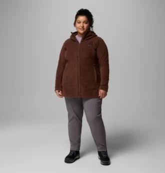 Felpa con cappuccio lunga in pile Benton Springs™ II da donna – Taglie forti