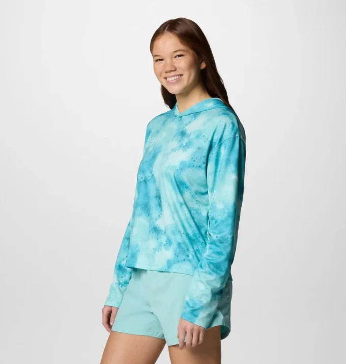 Felpa con cappuccio stampata PFG Solar Stream™ da donna Felpa con cappuccio stampata PFG Solar Stream™ da donna