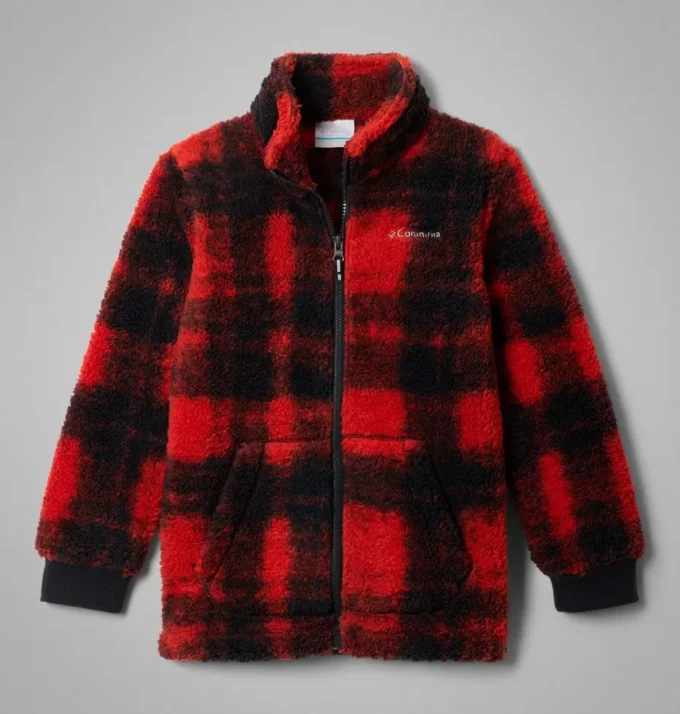 Giacca con zip integrale Rugged Ridge™ II stampata in sherpa per ragazzi