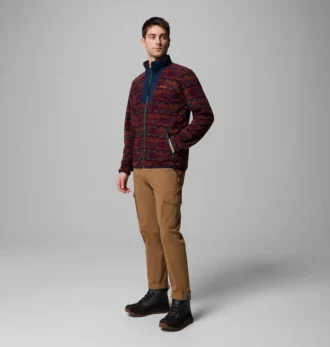 Giacca con zip integrale stampata Sequoia Grove™ da uomo – Taglia lunga