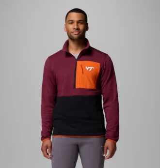 Giacca da uomo Columbia Hike™ con mezza zip – Virginia Tech Giacca da uomo Columbia Hike™ con mezza zip – Virginia Tech