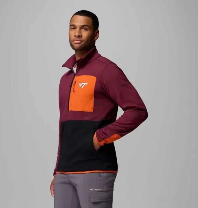 Giacca da uomo Columbia Hike™ con mezza zip – Virginia Tech