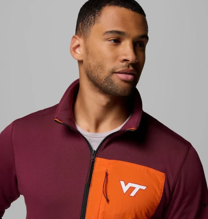 Giacca da uomo Columbia Hike™ con mezza zip – Virginia Tech