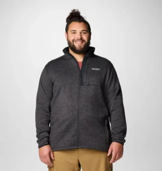 Giacca da uomo Sweater Weather™ con zip integrale – Taglie forti