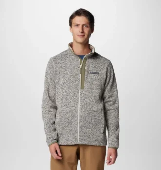 Giacca da uomo Sweater Weather™ con zip integrale – Taglie forti