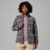 Giacca in pile con stampa Benton Springs™ e zip integrale da donna