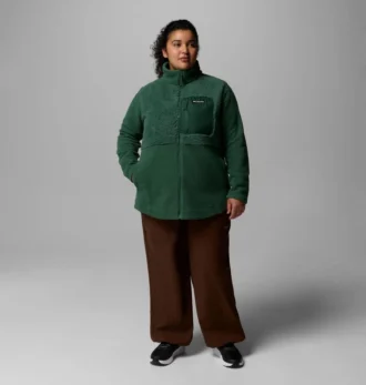 Giacca in pile con zip integrale Columbia Lodge™ Sherpa da donna – Taglie forti