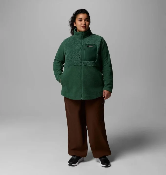 Giacca in pile con zip integrale Columbia Lodge™ Sherpa da donna – Taglie forti Giacca in pile con zip integrale Columbia Lodge™ Sherpa da donna – Taglie forti