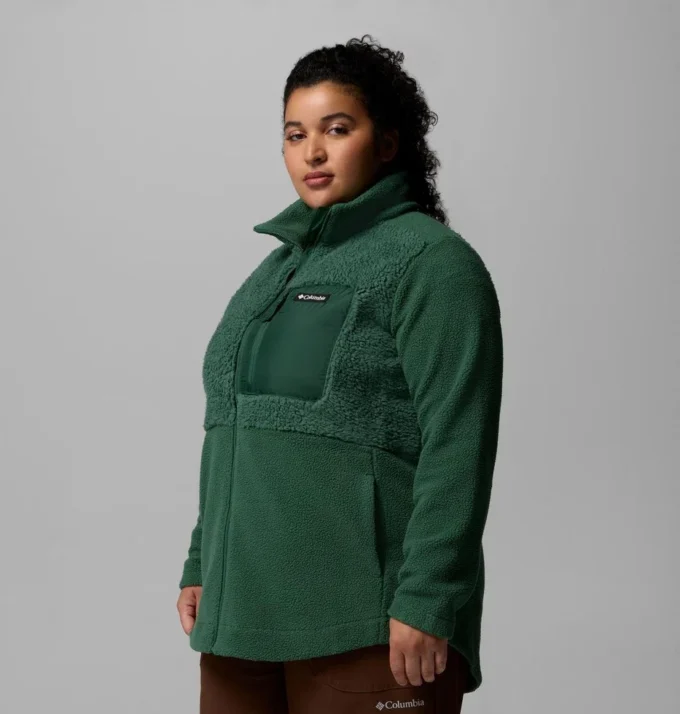 Giacca in pile con zip integrale Columbia Lodge™ Sherpa da donna – Taglie forti Giacca in pile con zip integrale Columbia Lodge™ Sherpa da donna – Taglie forti