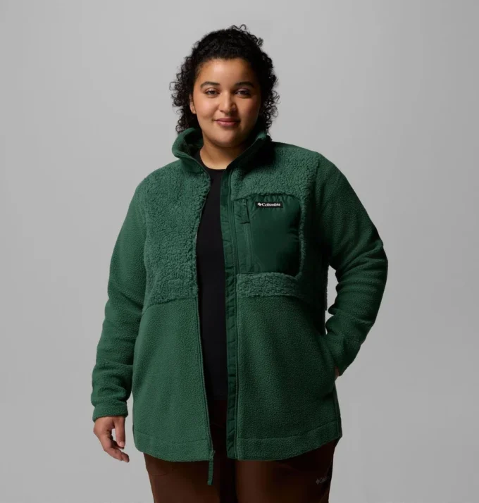 Giacca in pile con zip integrale Columbia Lodge™ Sherpa da donna – Taglie forti Giacca in pile con zip integrale Columbia Lodge™ Sherpa da donna – Taglie forti