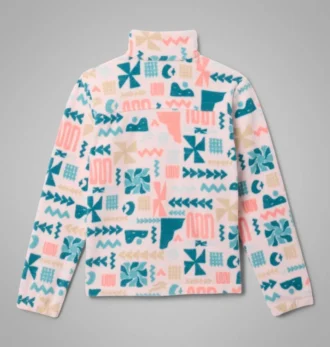 Giacca in pile con zip integrale e stampa Castle Dale™ da bambina