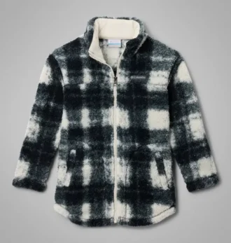 Giacca in pile con zip integrale stampata West Bend™ da bambina