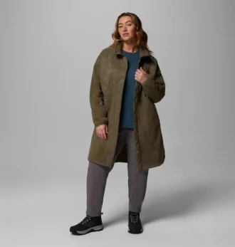 Giacca lunga in pile Cloud Point™ da donna – Taglie forti