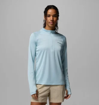 Maglia a maniche lunghe con zip corta PFG Tidal Tee™ da donna