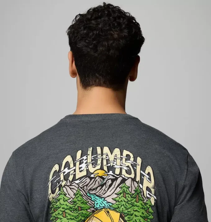 Maglietta con grafica Badlands da uomo