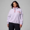 Maglione corto in pile con mezza chiusura a scatto Helvetia™ II da donna – Taglie forti Maglione corto in pile con mezza chiusura a scatto Helvetia™ II da donna – Taglie forti