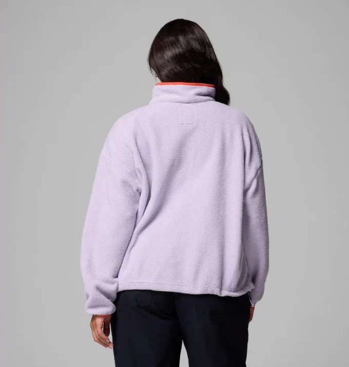 Maglione corto in pile con mezza chiusura a scatto Helvetia™ II da donna – Taglie forti Maglione corto in pile con mezza chiusura a scatto Helvetia™ II da donna – Taglie forti
