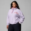 Maglione corto in pile con mezza chiusura a scatto Helvetia™ II da donna – Taglie forti Maglione corto in pile con mezza chiusura a scatto Helvetia™ II da donna – Taglie forti