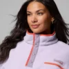 Maglione corto in pile con mezza chiusura a scatto Helvetia™ II da donna – Taglie forti Maglione corto in pile con mezza chiusura a scatto Helvetia™ II da donna – Taglie forti