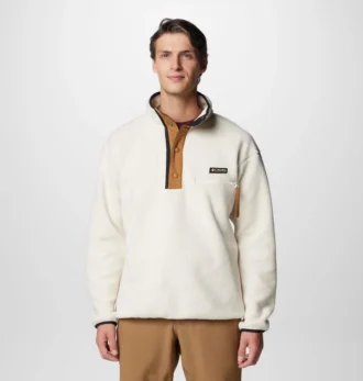 Maglione in pile con mezza chiusura a scatto Helvetia™ II da uomo