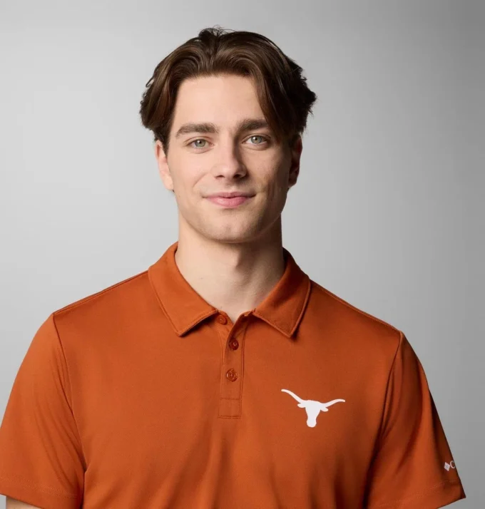 Polo da uomo Collegiate Fair Catch™ – Texas Polo da uomo Collegiate Fair Catch™ – Texas