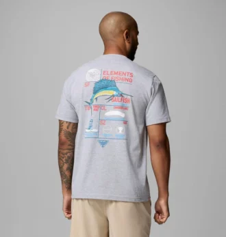 T-shirt a maniche corte da uomo Anski Sailfish PFG